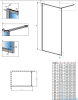 Radaway Modo F II chrom kabina Walk-in 65x201cm szkło przejrzyste 10409065-01-01
